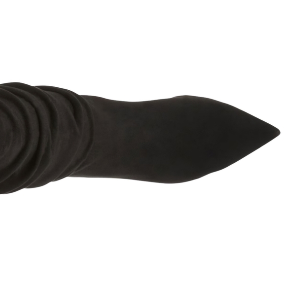 MARC FISHER 9 MANYA MID CALF RUCHED KITTEN HEEL BOOT BOOTIE BLACK NIB - Picture 4 of 11